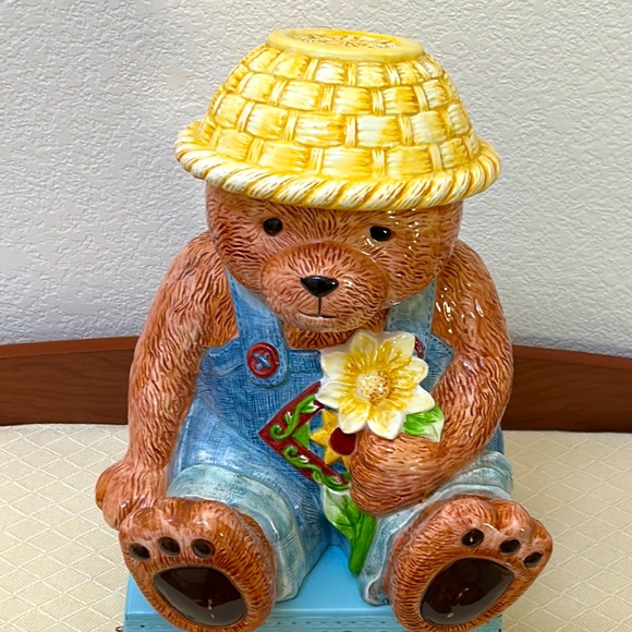 Teddy Bear Cookie Jar by Everyday Gibson - Picture 1 of 7